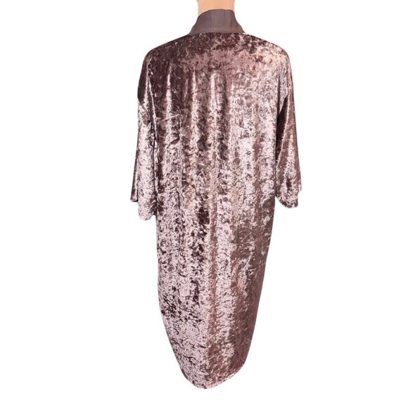 NWT Dress Forum Crushed Velvet Kimono Cardigan Sz L Pink Boho Whimsigoth Artsy - Picture 5 of 13